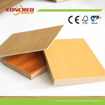 18mm Melamin MDF Board von Shandong